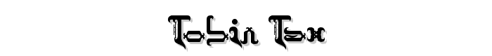 Tobin Tax font